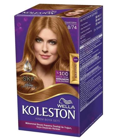 Wella Hair Dye Mysterious Brown 8/74 50ml