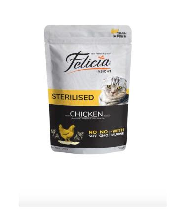 Felicia Pouch Chicken Sterilized Neutered Cat Canned Food 85 gr X 12 Pieces