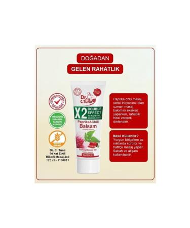 Farmasi Dr. C. Tuna Double Effect Pepper Balsam Massage Gel 125 ml X 4 Pieces - Buy Online on GoSupps.com