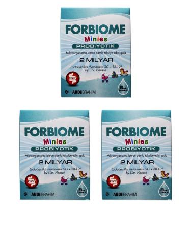 Forbiome 2 Billion Probiotic Drops 8 ml 3 Pieces