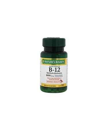 Natures Bounty Vitamin B12 Methylcobalamin 1000 Mg