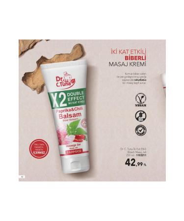 Farmasi Dr. C. Tuna Double Effect Pepper Balsam Massage Gel 125 ml X 4 Pieces - Buy Online on GoSupps.com