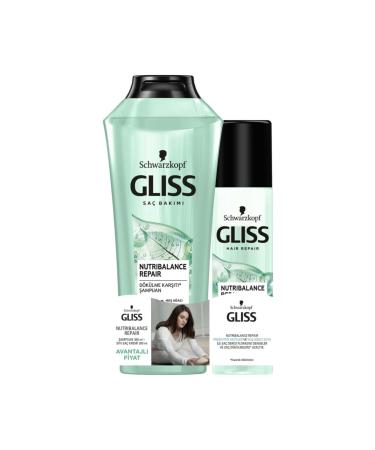 Gliss Nutribalance Shampoo 360 Ml + Liquid Conditioner 200 Ml