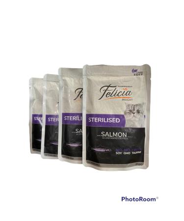 Felicia Pouch Salmon Neutered Cat Wet Food 85 Gr X 4 Pieces