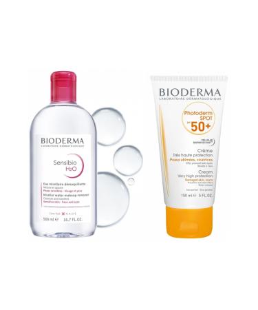 Bioderma Sensibio H2o 500 Ml+ Photoderm Spot Spf50+ 150 Ml