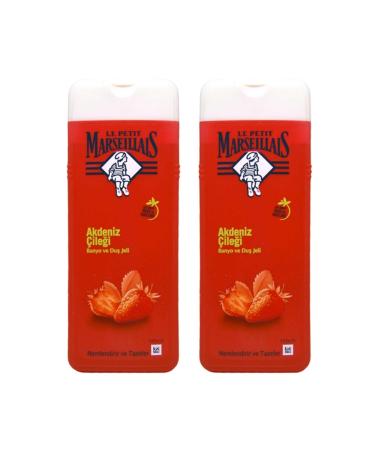 Le Petit Marseillais Mediterranean Strawberry Bath and Shower Gel 400ml X 2 Pieces