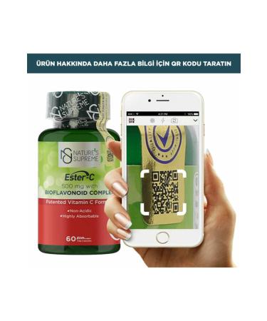 Natures Supreme Ester-c 500 Mg Vitamin C 60 Capsules - Buy Online on GoSupps.com