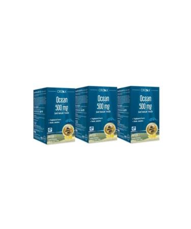 Ocean 500 Mg Pure Fish Oil 60 Capsules 3 Pack