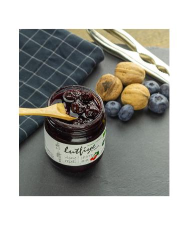 LUTFIYE Organic Cherry Jam (NO SUGAR ADDED) 280gr - Buy Online on GoSupps.com