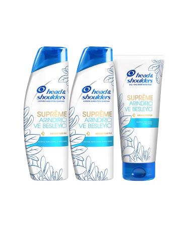 Head And Shoulders Supreme Shampoo Purifying 2x300ml+220ml Conditioner - Buy Online on GoSupps.com