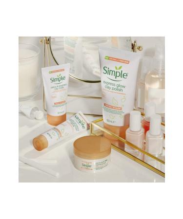 Simple Protect & Glow 2 in 1 Exfoliating and Glowing Detox Clay Mask - Buy Online on GoSupps.com