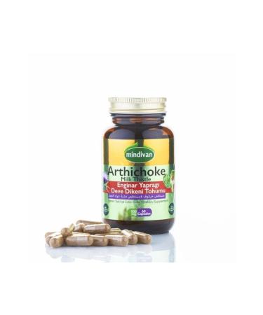 Mindivan Artichoke Extract and Thistle Seed Extract 60 Capsules - Buy Online on GoSupps.com