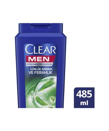 Clear Men Anti-Dandruff Shampoo Daily Purification and Freshness 485 Ml - 3-Pack Advantage Package - Buy Online on GoSupps.com