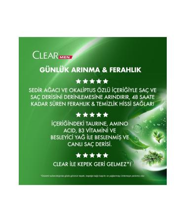 Clear Men Anti-Dandruff Shampoo Daily Purification and Refreshment 485 Ml - Buy Online on GoSupps.com