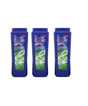 Clear Men Anti-Dandruff Shampoo Daily Purification and Freshness 485 Ml - 3-Pack Advantage Package
