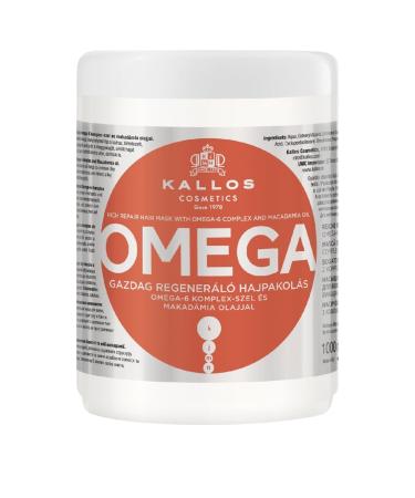 Kallos Cosmetics Hair Repair Mask with Omega-6 Complex and Macadamia Oil 1000ml