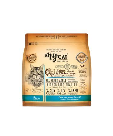perpak My Cat Mycat Original Grain-Free Salmon Chicken Cat Food 2 Kg