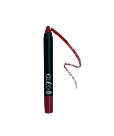 Cleo Cosmetics 24 Hours Lasting Waterproof Matte Lipstick Crayon Cherry (BORDO) - Buy Online on GoSupps.com
