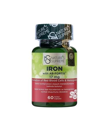 Natures Supreme Iron 17 Mg 60 Capsules