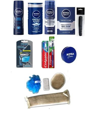NIVEA Boxless Groom Engagement Dowry Set - Bath Loofah Set