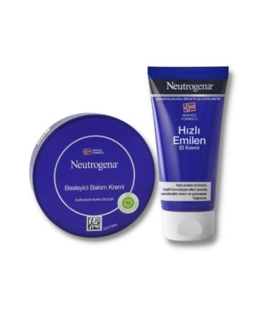 Neutrogena Norwegian Formula Nourishing Care Cream 200 ml + Fast Absorbing Care Cream 75 ml