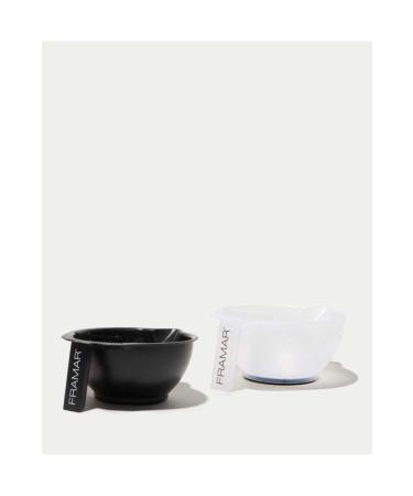 Framar Hair Dye Bowl Set of 2 - Black and Transparent
