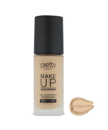 Pretty Beauty Make Up Skin Studio High Coverage Matte Foundation No:4