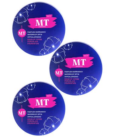 Makeuptime Porcelain Foundation Make-up Cover 3 Pieces (209: Light Tone)