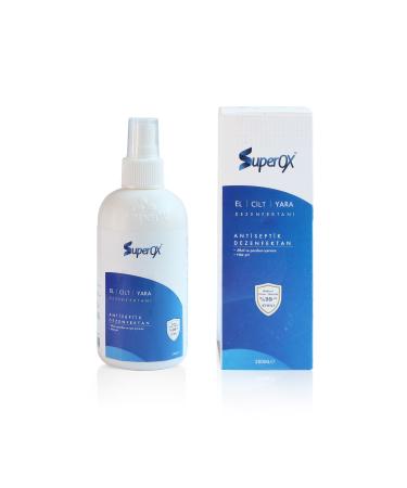 SuperOX Hypochlorous Alcohol-Free Hand Skin Wound Area Disinfectant 250 ml