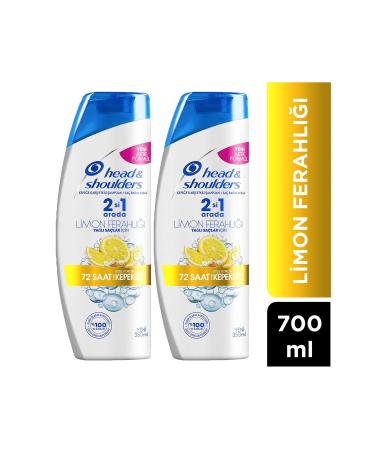 Head and Shoulders Lemon Fresh 2 in 1 Anti-Dandruff Shampoo 350 Ml X 2 Pieces
