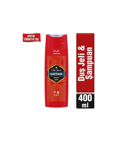 Old Spice Captain Shower Gel Shampoo 400 Ml