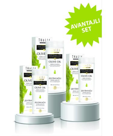 Thalia Olive Oil Essence 3-Piece Shampoo Set Helping to Prevent Hair Loss