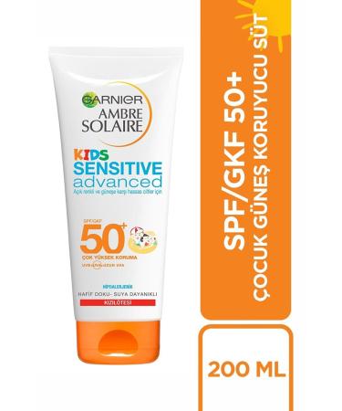 Garnier Ambre Solaire Sensitive Advanced Children's Milk Gkf50+ 200 Ml - Buy Online on GoSupps.com