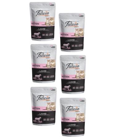 Felicia Grain-Free Kitten Lamb Meat Wet Cat Food 85 gr (6 Pieces)