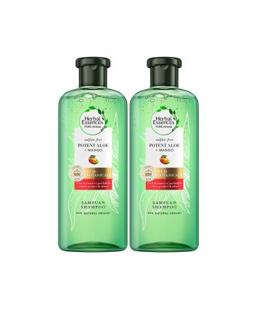 Herbal Essences Sulfate Free Shampoo Aloe Power Mango 380 ml X 2 Pcs
