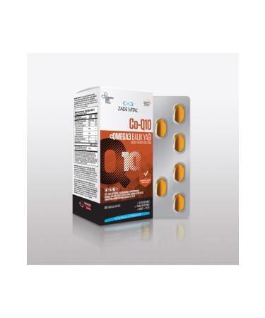 Zade Vital Co Q 10 & Omega 3 Fish Oil Coenzyme 1 Box 30 Capsules
