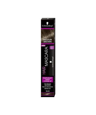 Schwarzkopf Brand: Hair Mascara Medium Brown 1 Pack (1 X 16 Ml) Category: Hair Dye