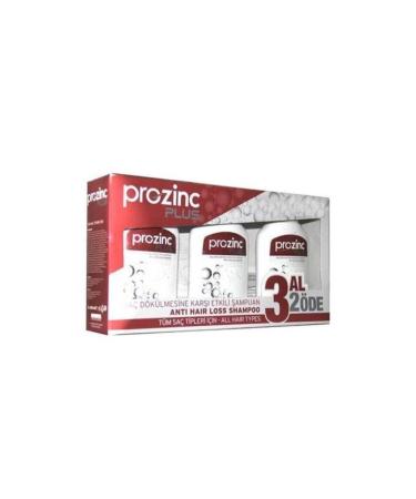 Prozinc Plus Shampoo Effective Against Hair Loss Daily Use Shampoo 3x300 ml