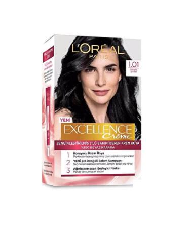 L'Oreal Paris L'Or al Paris Excellence Hair Dye 1.01 Deep Black