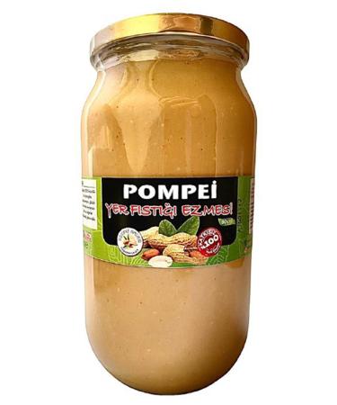 POMPEI ALMOND 1000 gr Peanut Butter 0 Additive-Free Natural Organic Gluten-Free Local Plain Sugar-Free Athlete Nutrition
