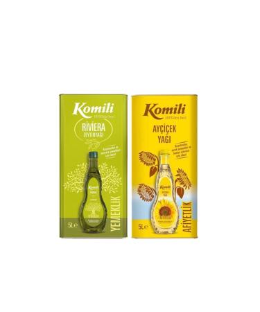 Komili Sunflower Oil and Riviera Olive Oil