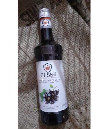 Gusse Blackcurrant Flavored Syrup 70 cl Glass Bottle