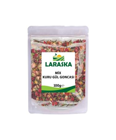 Laraska Rose Tea - Yellow Red Mix Dry Rosebud 100g