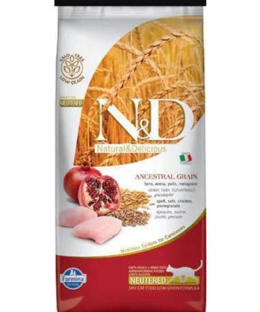 N & D Low Grain Chicken & Pomegranate Sterilized Cat Food 5 Kg