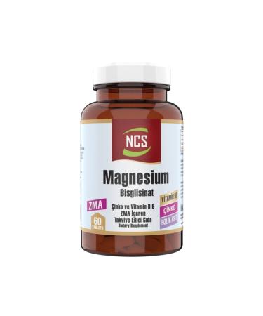 Ncs Zma Magnesium Bisglycinate Vitamin B6 Folic Acid 60 Tablets - Buy Online on GoSupps.com