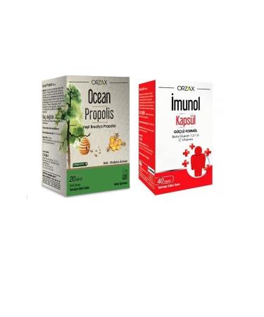 Orzax Ocean Propolis 20 ml + Imunol Herbal 40 Capsules
