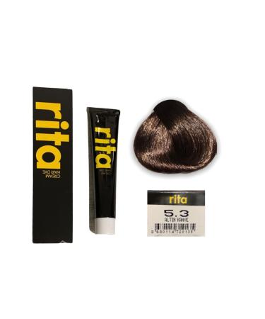 Rita Hair Dye 5.3 - Golden Brown 2 Pieces Shipping