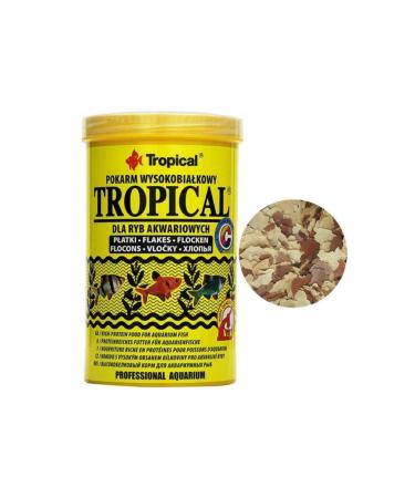 No Label Tropical Standard Flake Tropical Fish Food 1 Liter 200gr