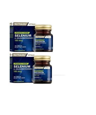 Nutraxin Mineral Supplement Selenium 100 Mcg 100 Tablets X2 Pieces
