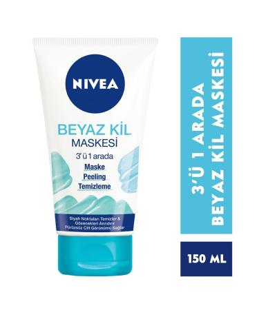 NIVEA Aqua Sensation Revitalizing Facial Cleansing Gel 200ml & White Clay Mask 3in1 Mask150ml - Buy Online on GoSupps.com